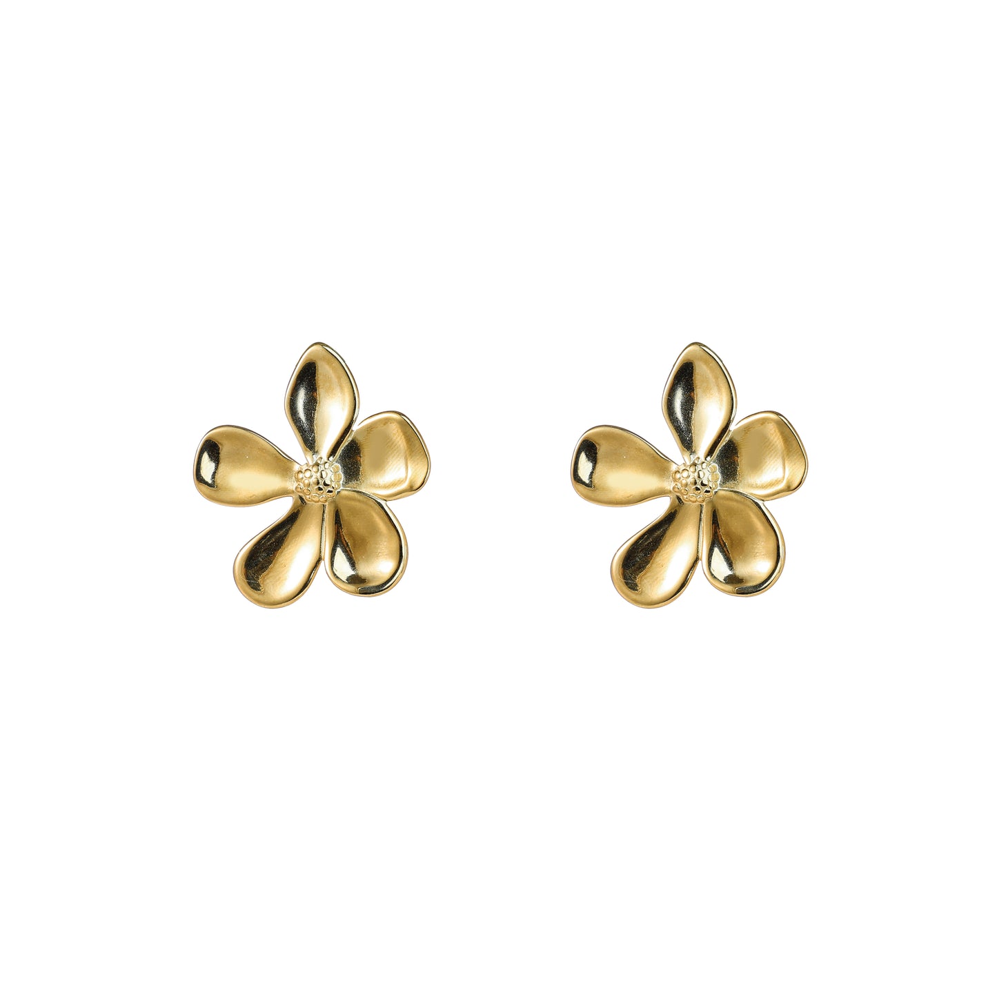 Oorbellen Flower goud