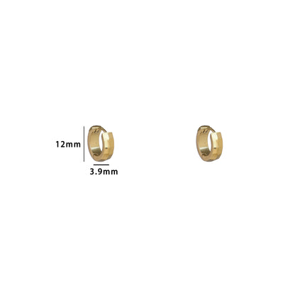 Oorbellen Double Facet Creole