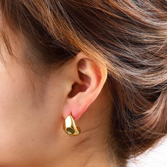 Oorbellen Facet Drop Stud