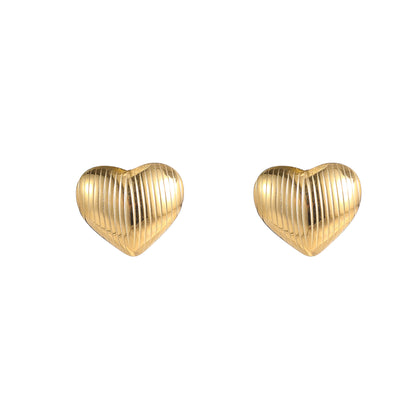 Oorbellen Big Heart goud