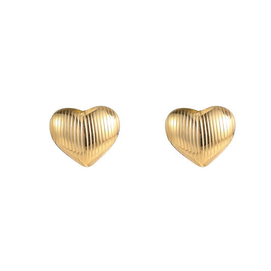 Oorbellen Big Heart goud