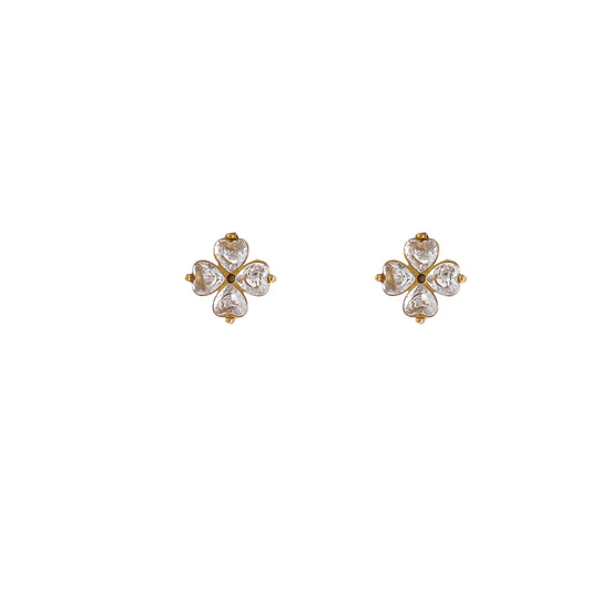 Oorbellen Stone Clover Stud