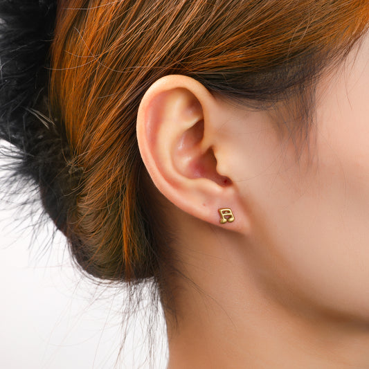 Oorbellen Music Note goud