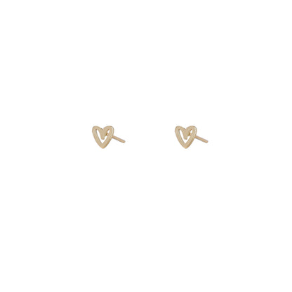 Oorbellen Open Heart goud