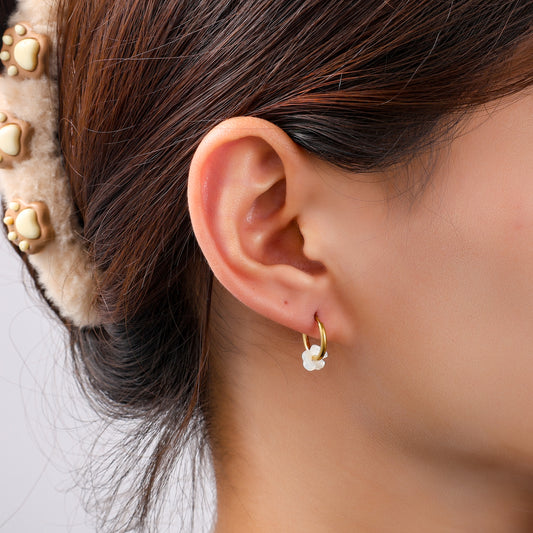 Oorbellen Flowery Hoop