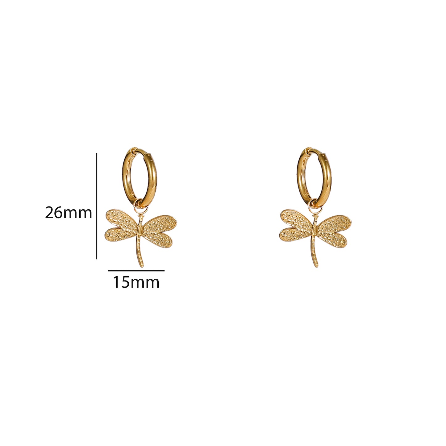 Oorbellen Dragonfly Hoop