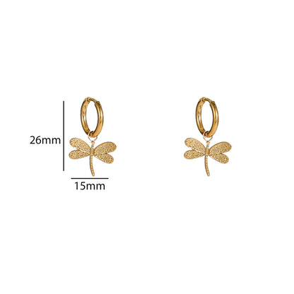 Oorbellen Dragonfly Hoop