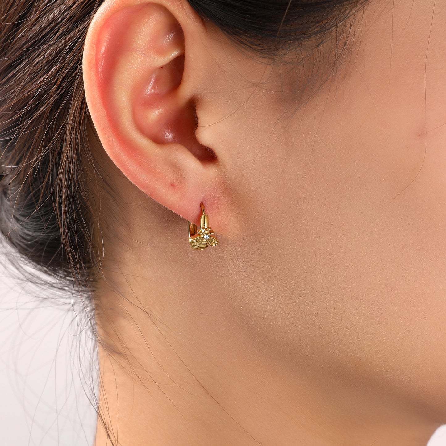 Oorbellen Sparkle Bee Hoop