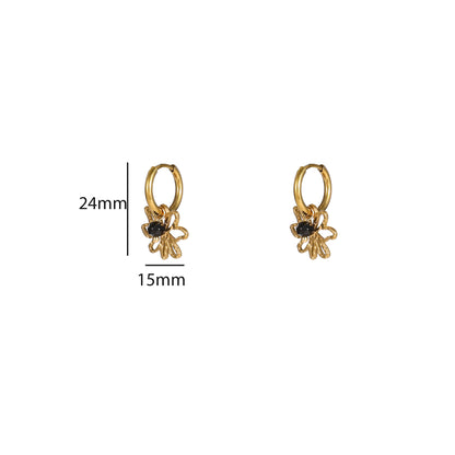 Oorbellen Flower Bead Hoop