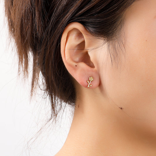 Oorbellen Flower Stud goud