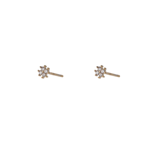 Oorbellen Tiny Clover goud
