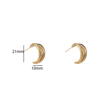 Oorbellen Two Way Twisted hoop