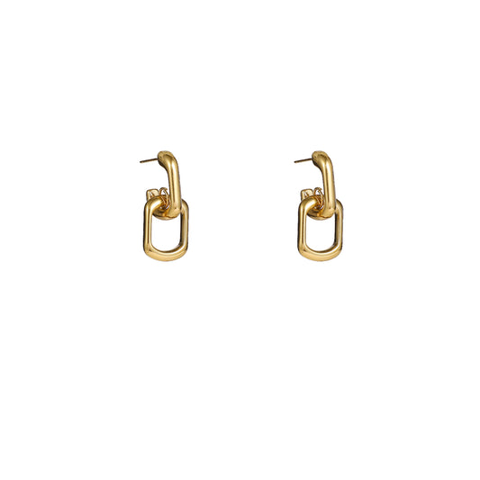 Oorbellen Open Square Hoop