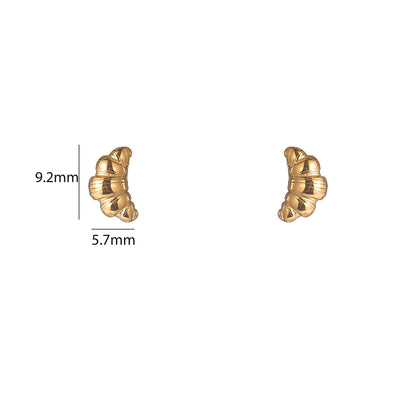 Oorbellen Croissant - Goud
