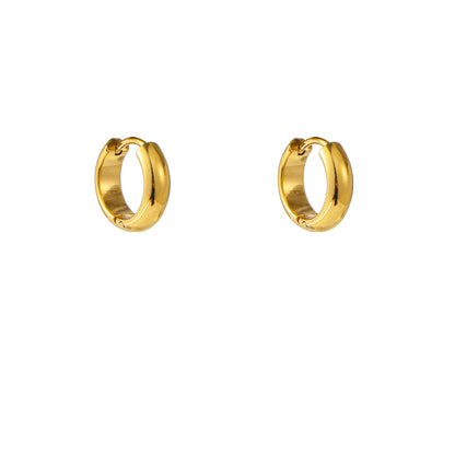 Oorbellen Essential Hoop (9mm) - Goud