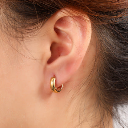 Oorbellen Essential Hoop (9mm) - Goud