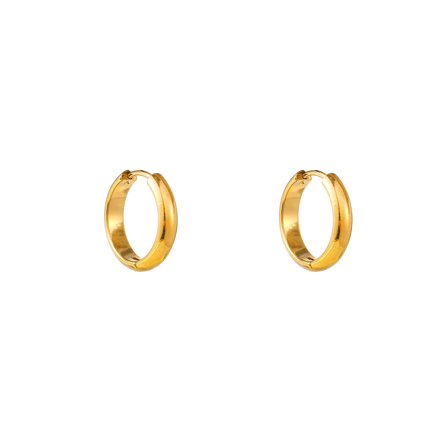 Oorbellen Essential Hoop (14mm) - Goud