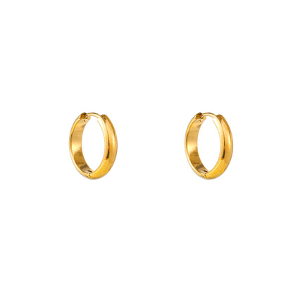 Oorbellen Essential Hoop (14mm) - Goud