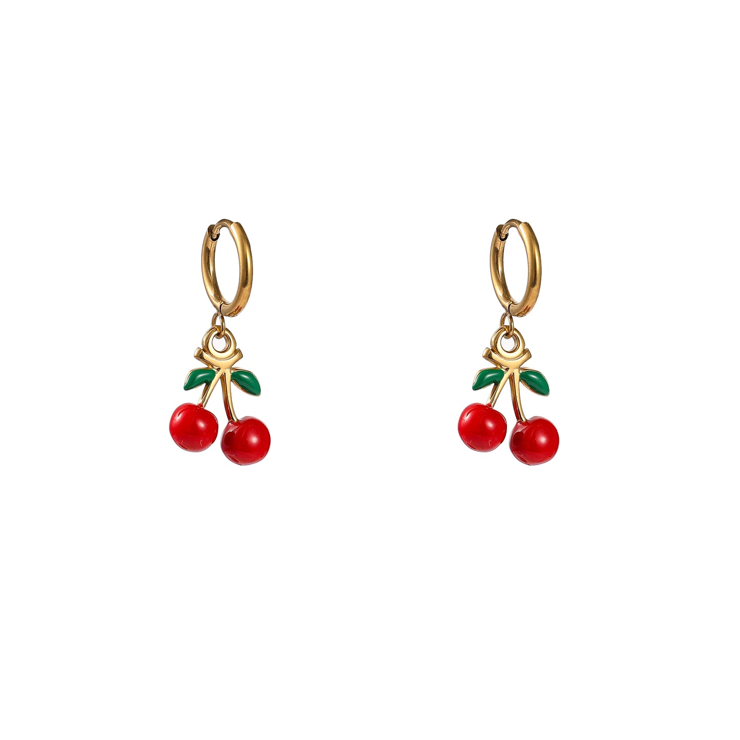 Oorbellen Cherry Hoop - Goud