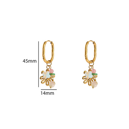 Oorbellen Daisy Festival Hoop - Goud