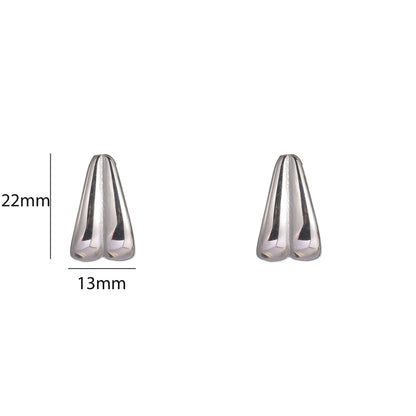 Oorbellen Double drop zilver