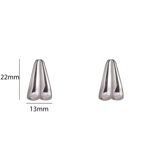 Oorbellen Double drop zilver