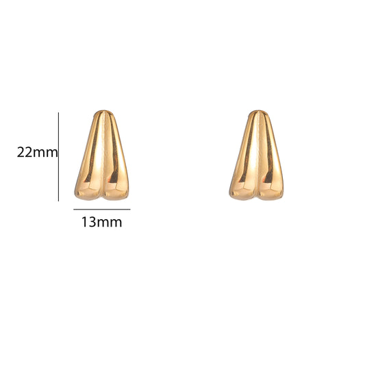Oorbellen Double drop goud