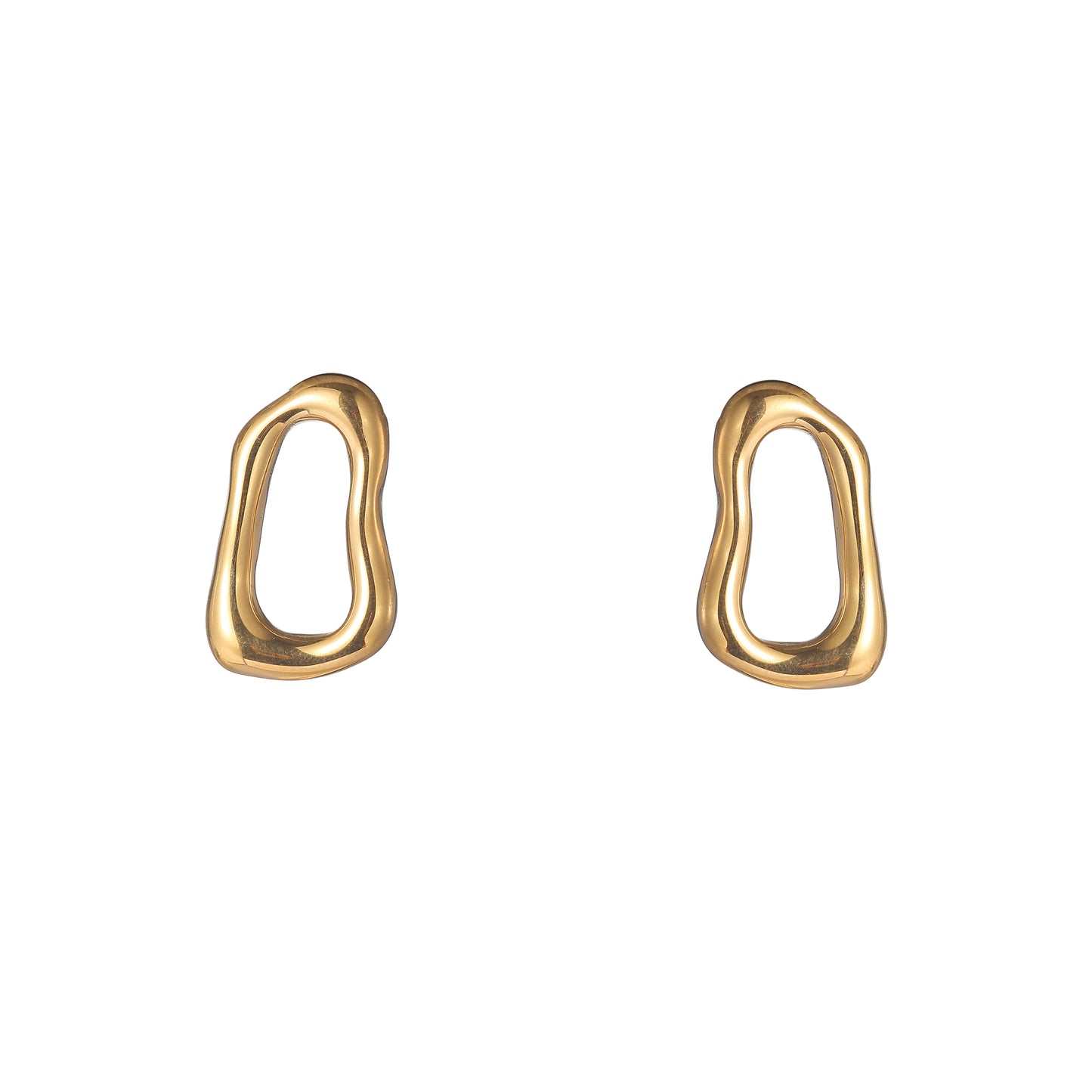 Oorbellen Open Form - Goud