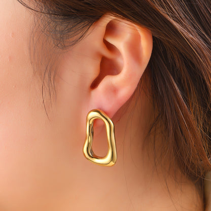 Oorbellen Open Form - Goud