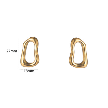 Oorbellen Open Form - Goud