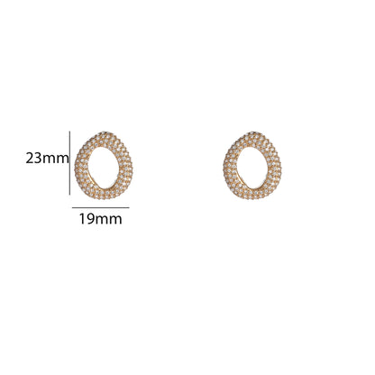 Oorbellen Sparkly Rounds - Goud