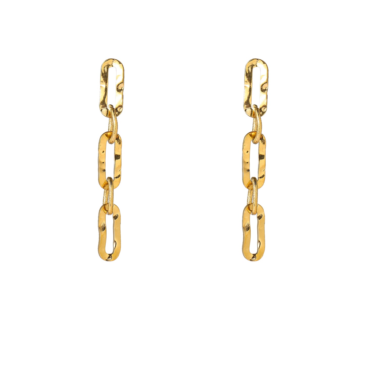 Oorbellen Long Oval Dangle