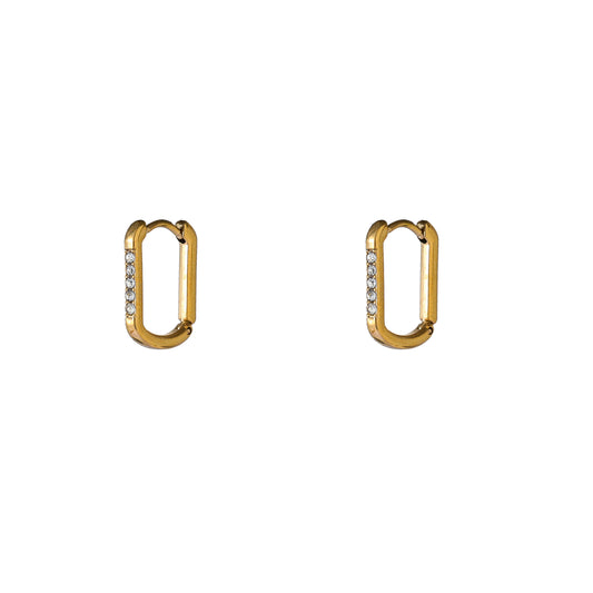 Oorbellen Fine Stones Hoop