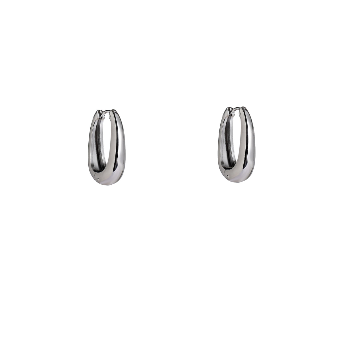 Oorbellen Bold hoop zilver