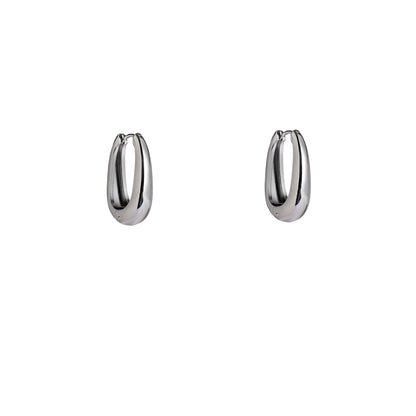 Oorbellen Bold hoop zilver