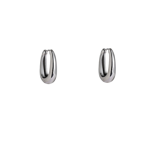 Oorbellen Bold hoop zilver