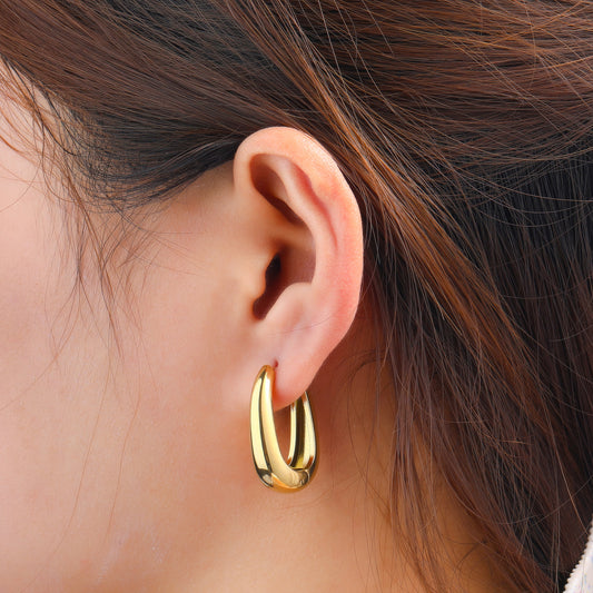 Oorbellen Bold hoop goud