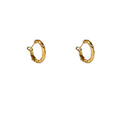 Oorbellen Hammered Hoop 20mm