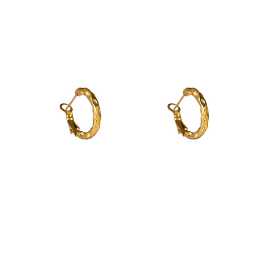 Oorbellen Hammered Hoop 20mm