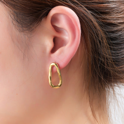 Oorbellen Open Oval Stud