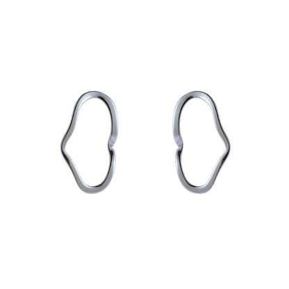 Oorbellen Fine Open Stud zilver