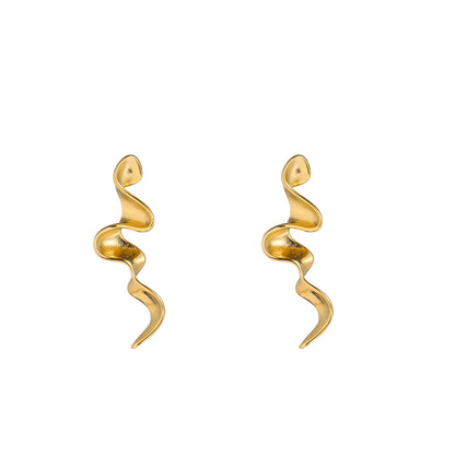 Oorbellen Big Ribbon Stud
