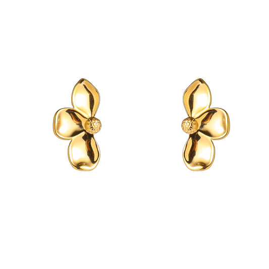 Oorbellen Half Daisy goud