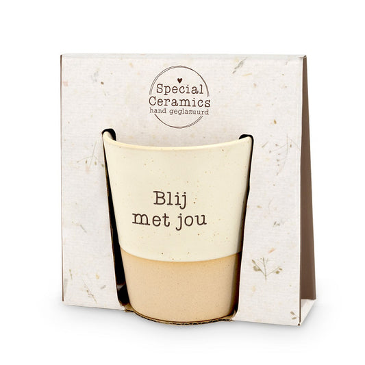 Mok keramiek Blij met jou
