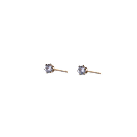 Oorbellen Round Crystal goud