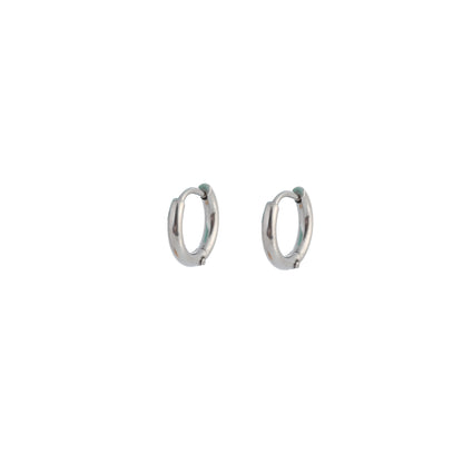 Oorbellen Hoop 8mm zilver
