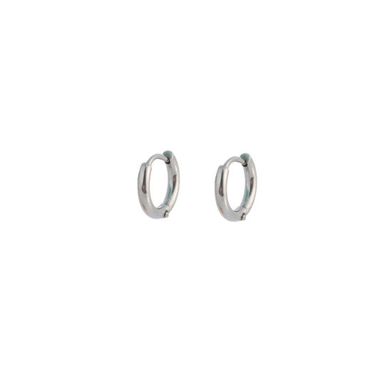 Oorbellen Hoop 8mm zilver