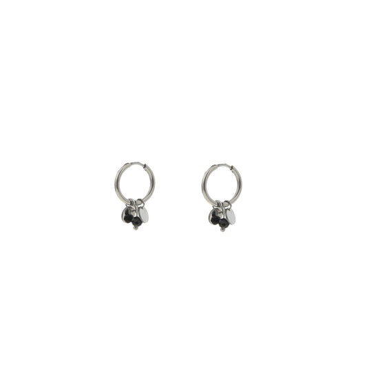 Oorbellen Round Bunch zilver