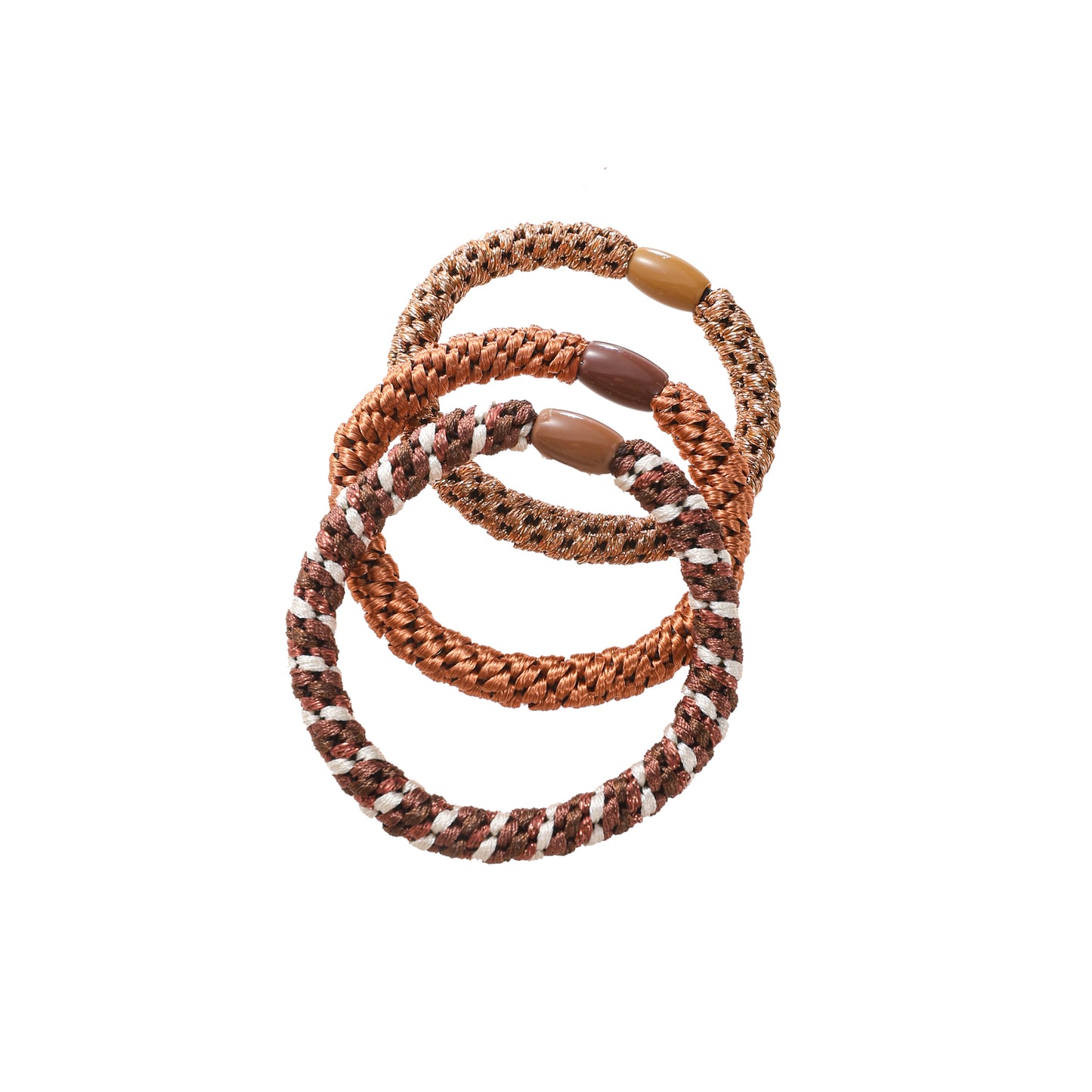 Hair Tie 3-pack - Coffee