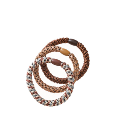 Hair Tie 3-pack - Capuccino